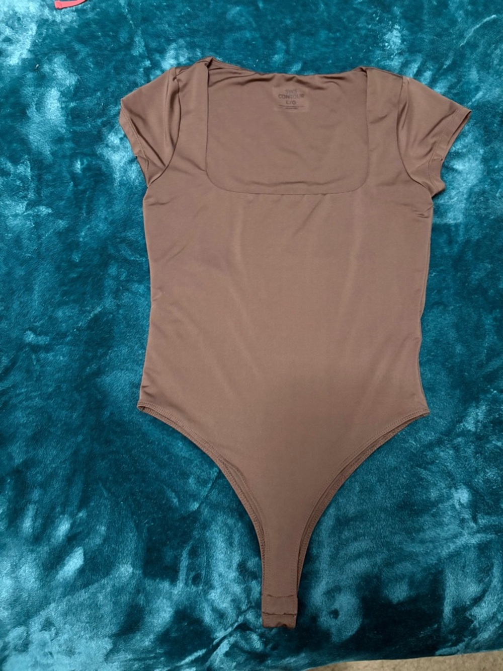 Women’s Brown Short Sleeve One-Piece Bodysuit